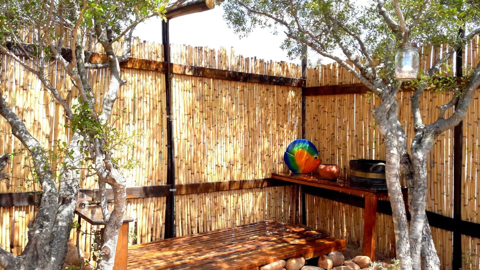 Outside Shower and Toilet for a real bush experience