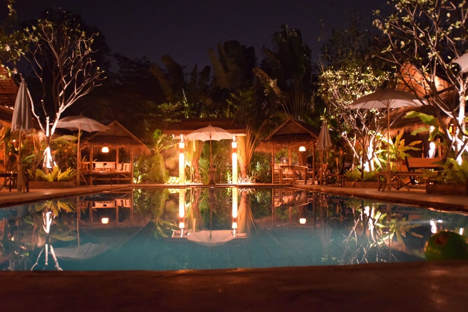 Evening View of Large Salt Water Pool