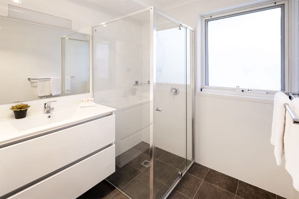 Bathroom with in floor heating