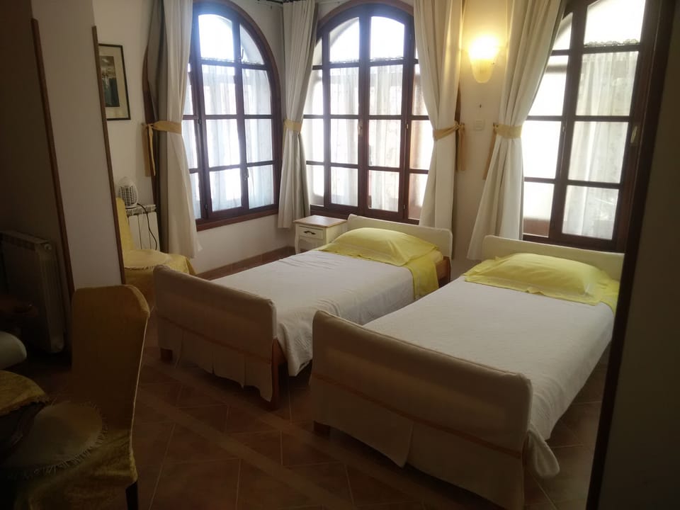Room separated beds made for two persons