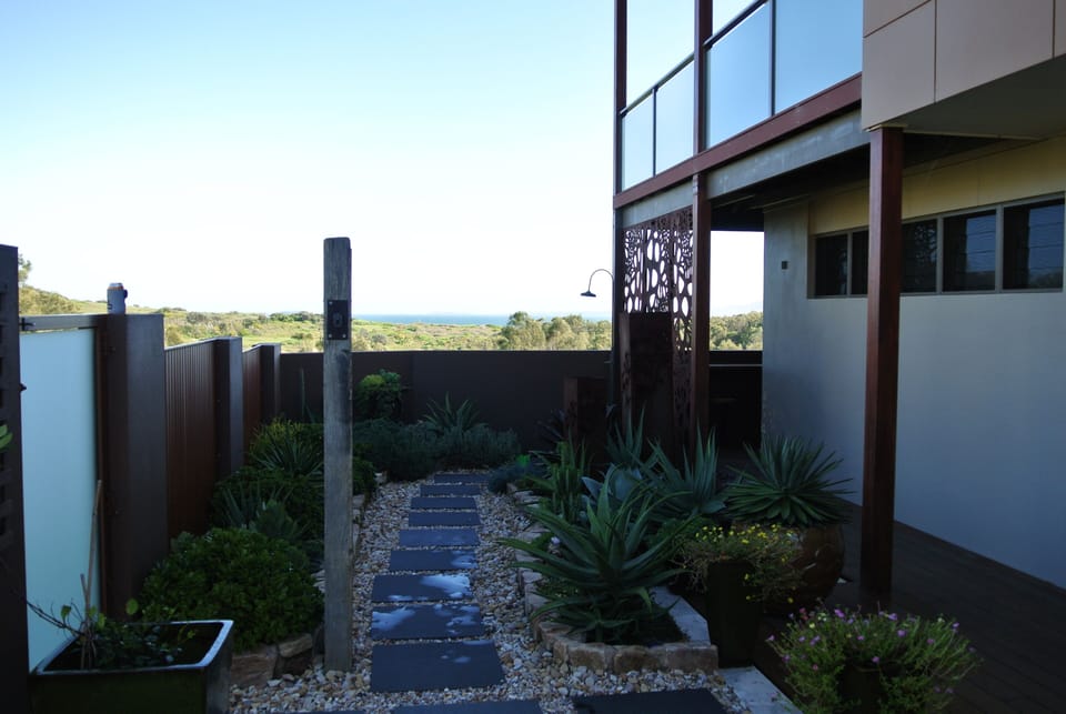 Outdoor Shower, private and peaceful with ocean views.