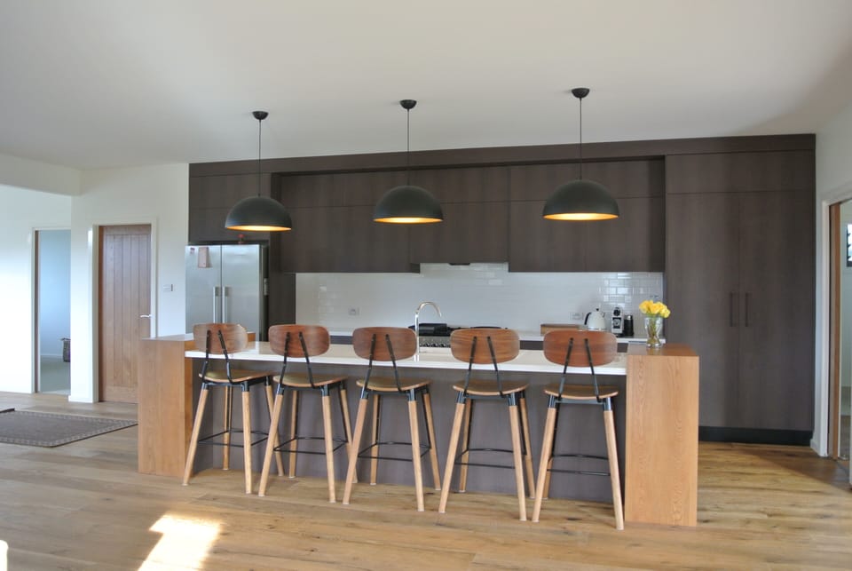 Modern kitchen with room for the whole family.