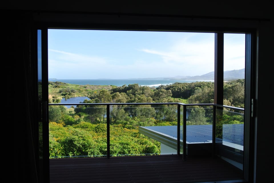 Master bedroom balcony and view.