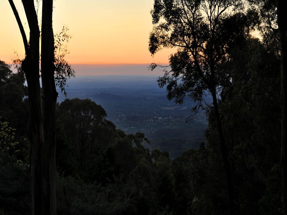 Sunset view from private deck