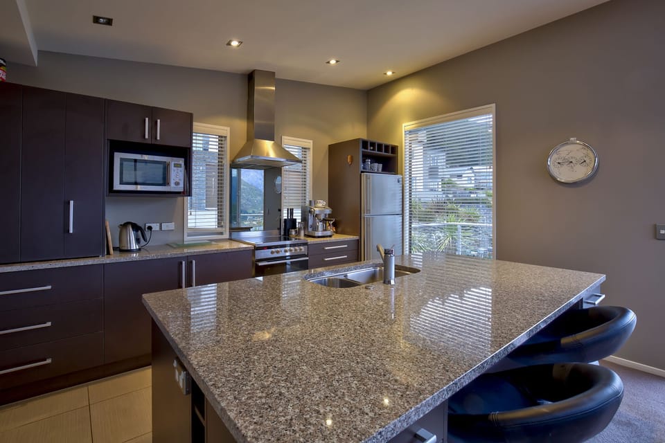 Kitchen has all modern appliances, dishwasher and coffee maker