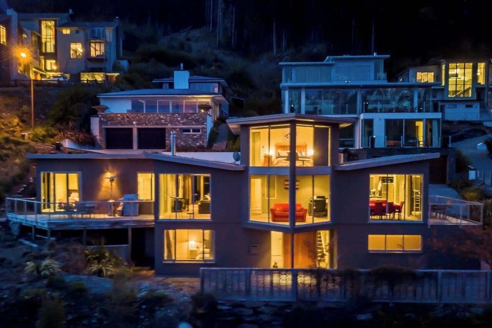 House at night