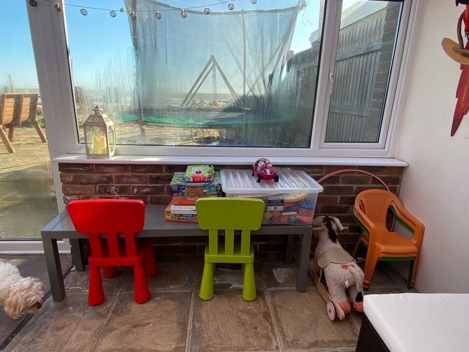Kids area on the Sun lounge 