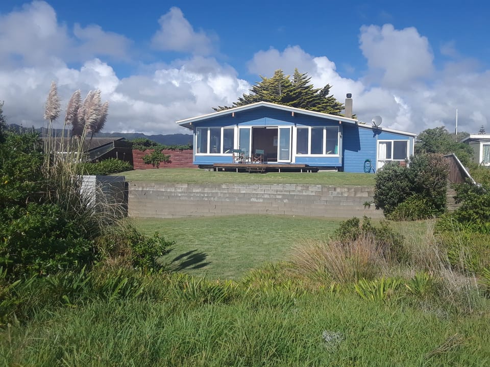View of house from the sand dunes