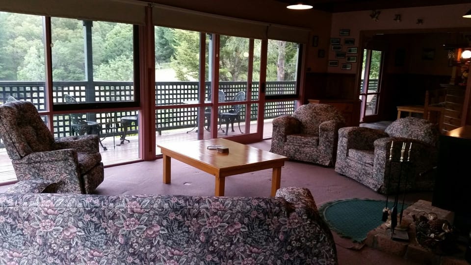 Living room with plenty of sofa seating