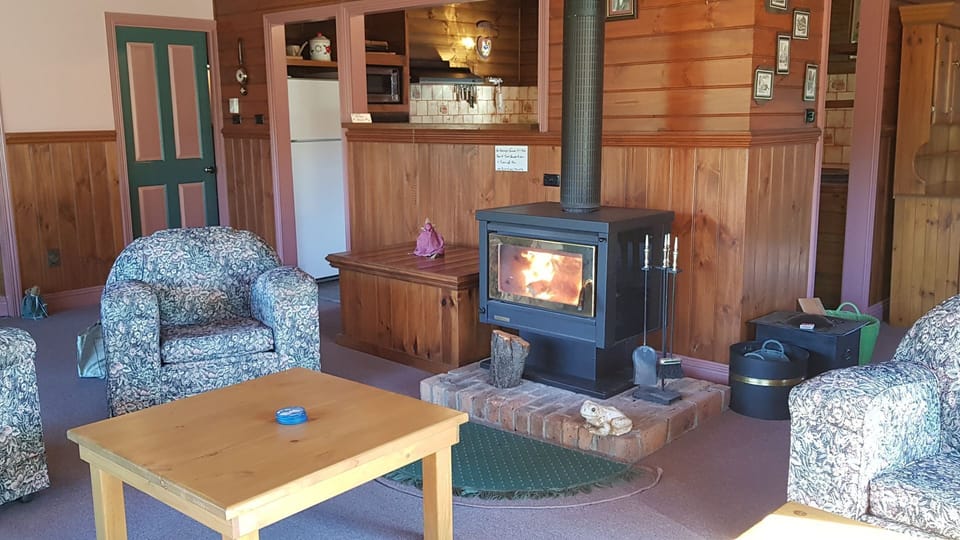 Wood Fire for heating with wood provided