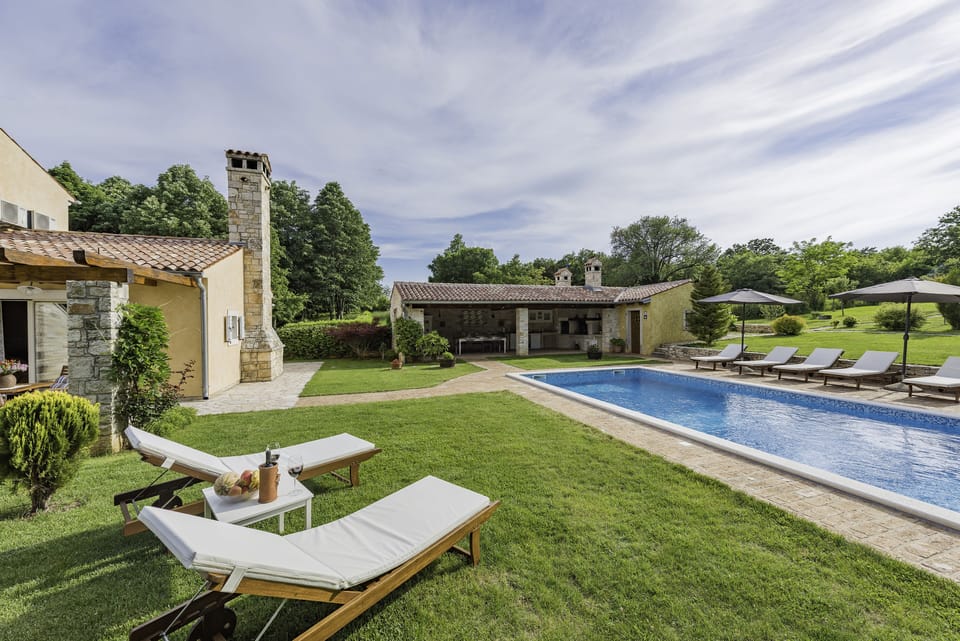Pool and summer kitchen