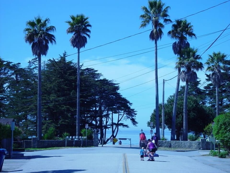 The end of 14th Avenue and entrance to our amazing beach.