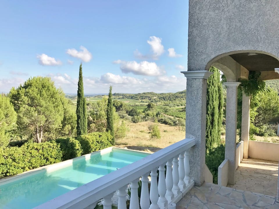 View on pool and valley