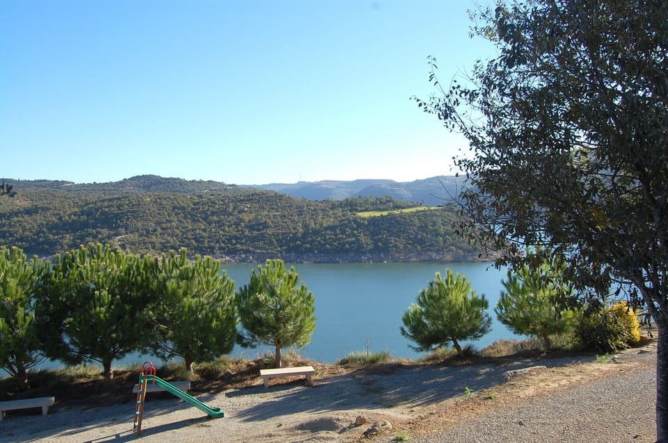 View to the lake where you can swim/fish