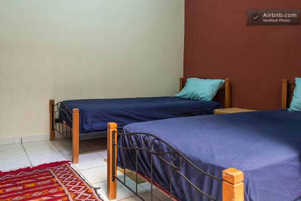 View on 2nd floor doubleroom (2 single large beds)