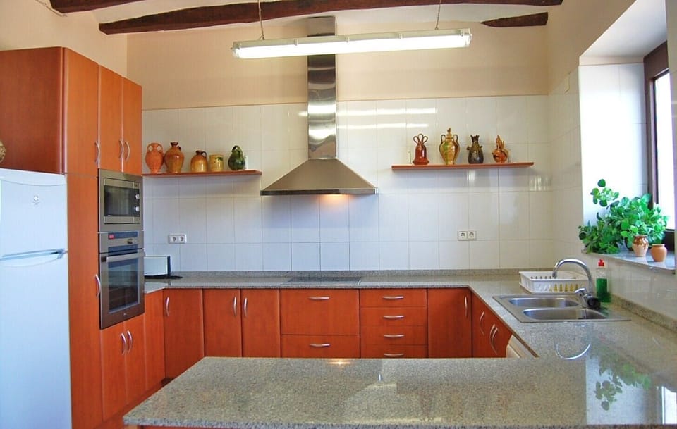 The kitchen of the house with modern equipment