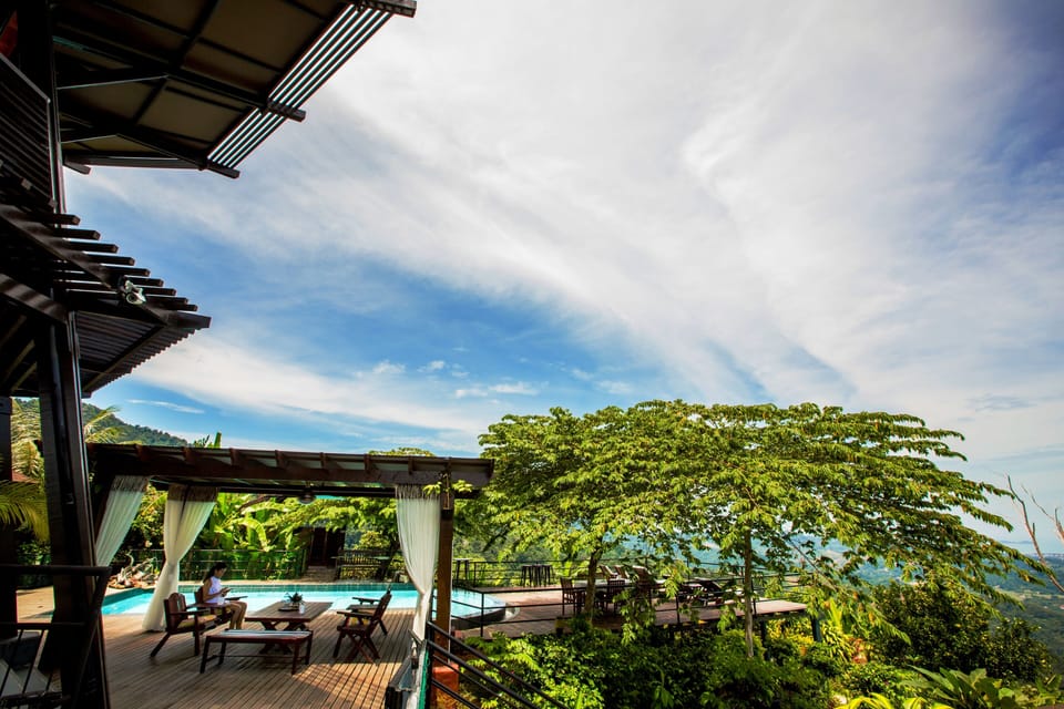 Outdoor lounge area