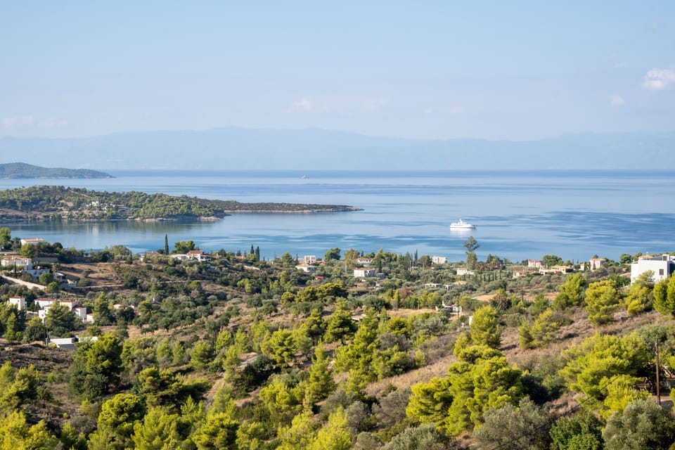 The view from the villa 