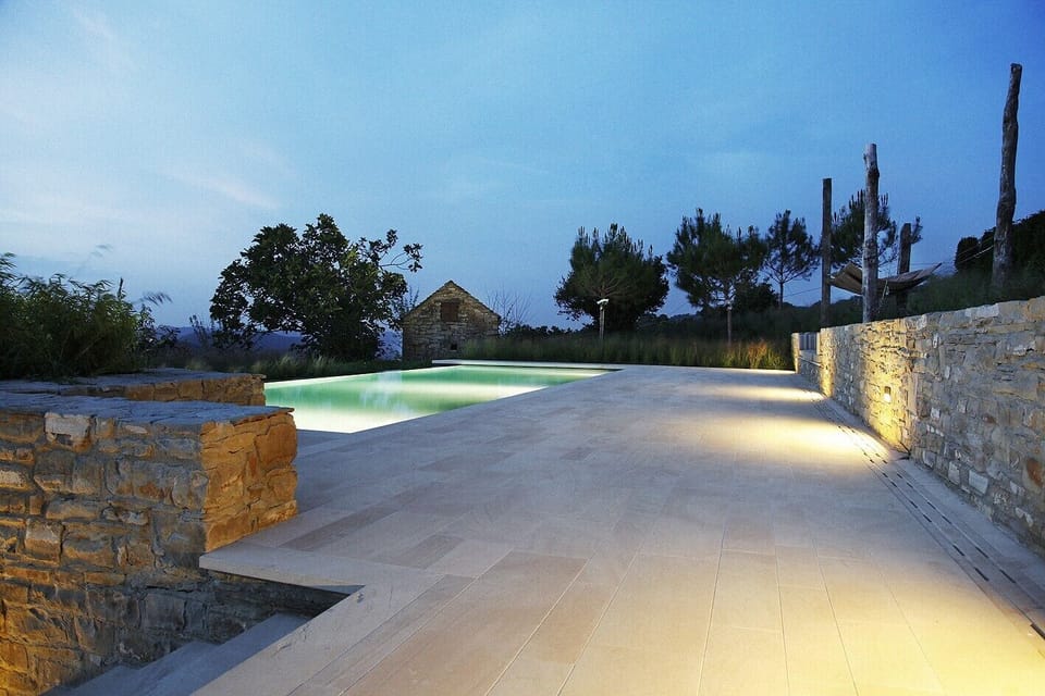 Pool at night