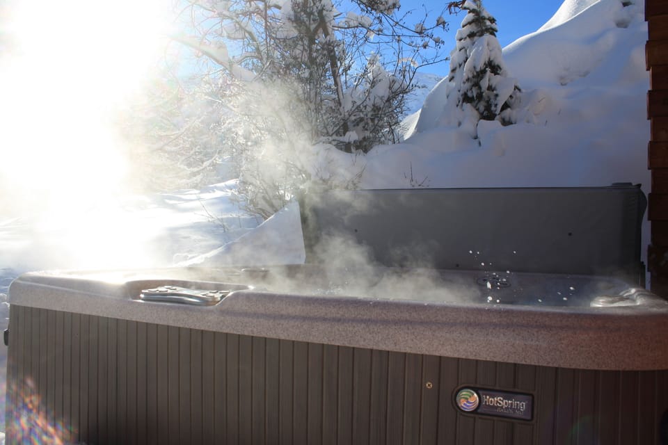 hot tub outside