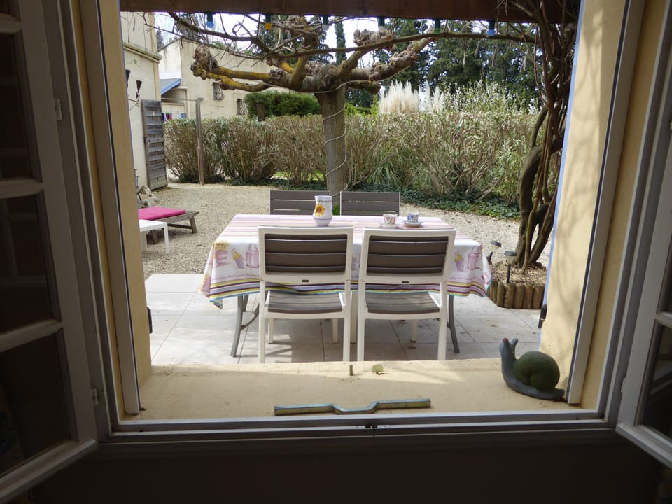 View from Dining area to outside dining patio