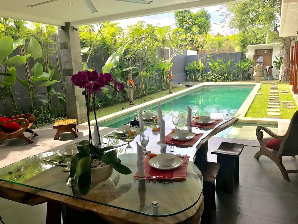 Pool view from wet area