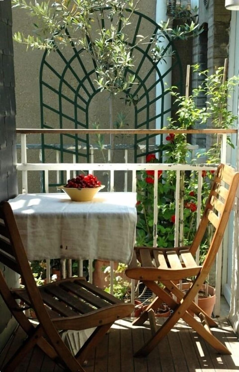 Romantic deck terrace