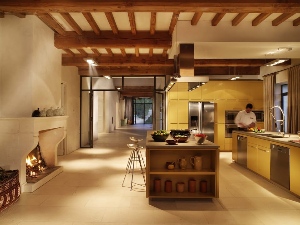 Kitchen at night