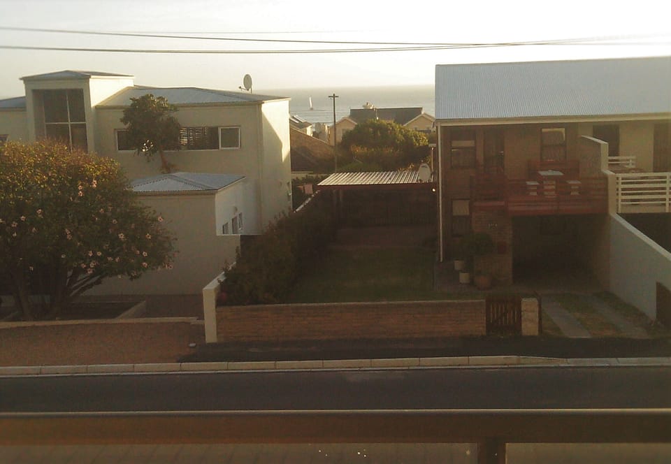 View from balcony upstairs.