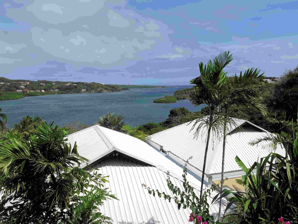 View from upper terrace gazebo
