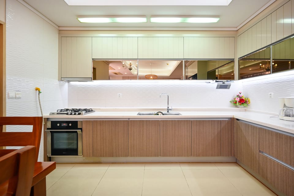 Very modern kitchen.