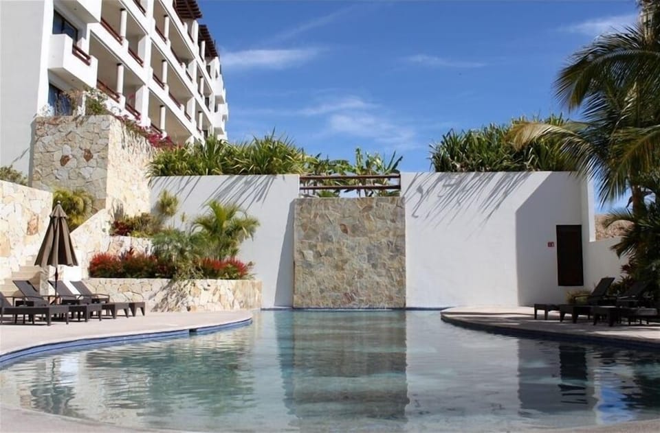 Salt water swimming lap pool (1 of 3). Heated in the winter. 