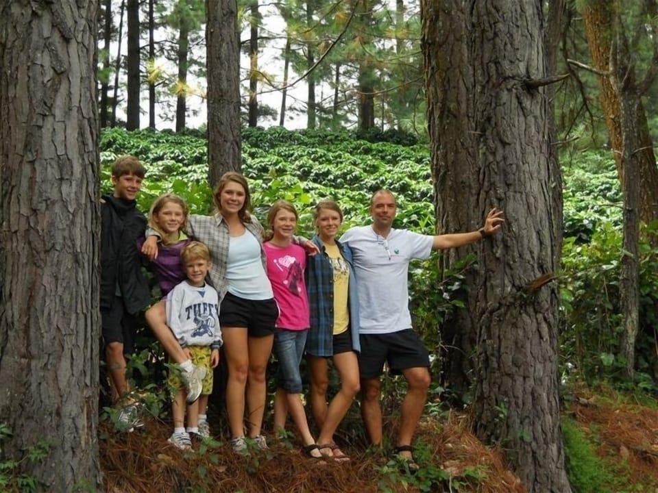 Visiting nearby coffee farms