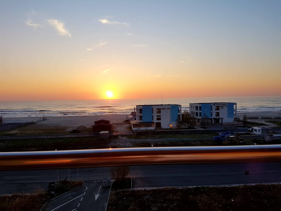 @beautiful sunrise _ view from balcony