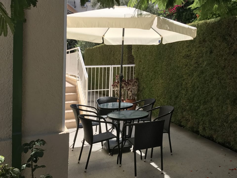 Olive garden and sitting corner