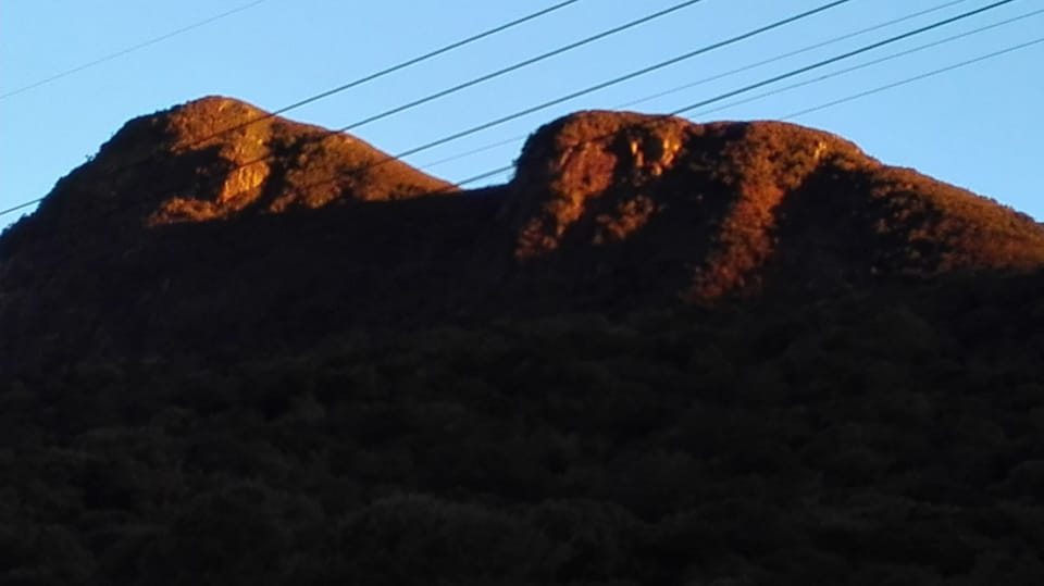 Hakgala Mountain with Evening Sun Set