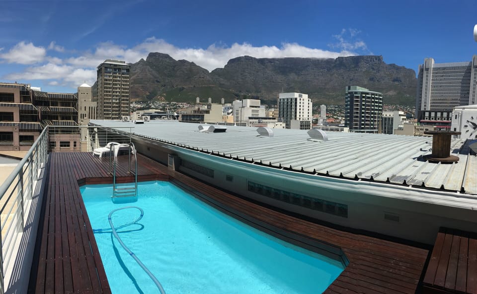 Small Rooftop pool and deck, stunning views