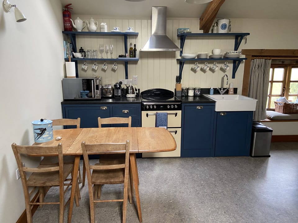 Well equipped kitchen...