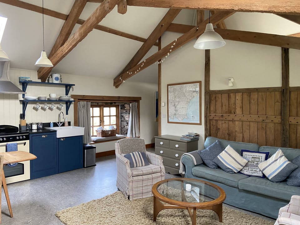 Our lovely barn has underfloor heating...