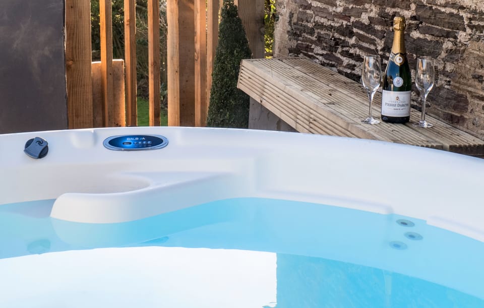 The hot tub is private to the barn and accessible 24 hours a day..