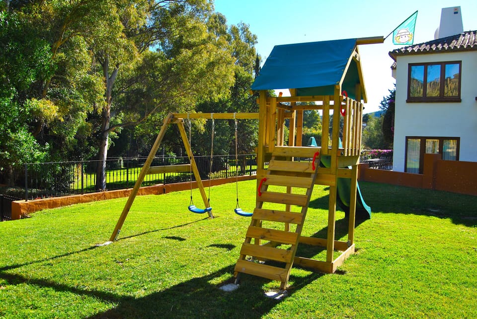 New Children's Slide and Swing Set