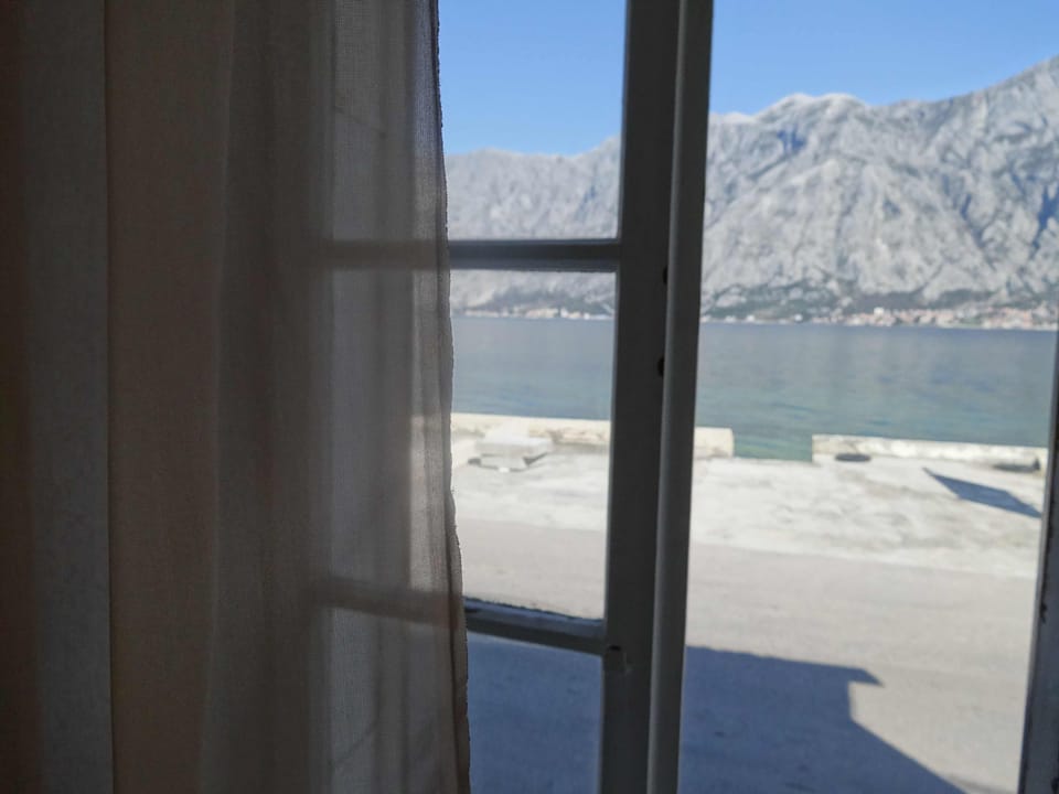Sea/mountain view from living room