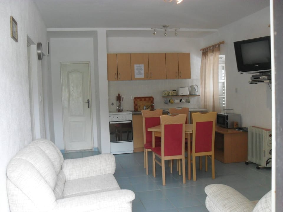 Living room with kitchen