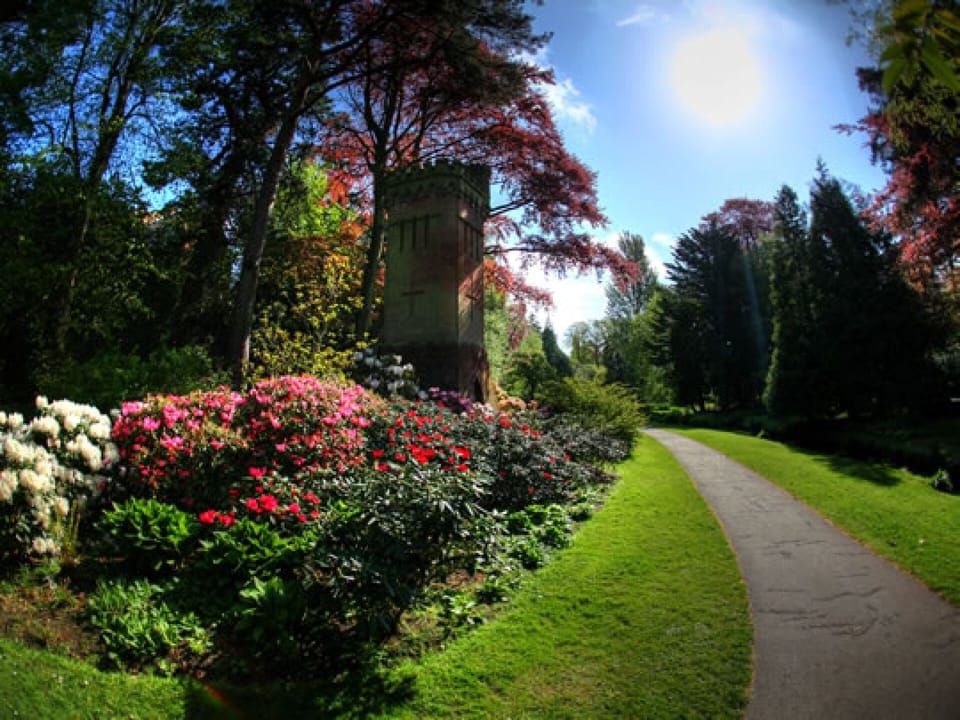 Water Tower in the Upper Gardens, next to Regency Court Holiday Flats