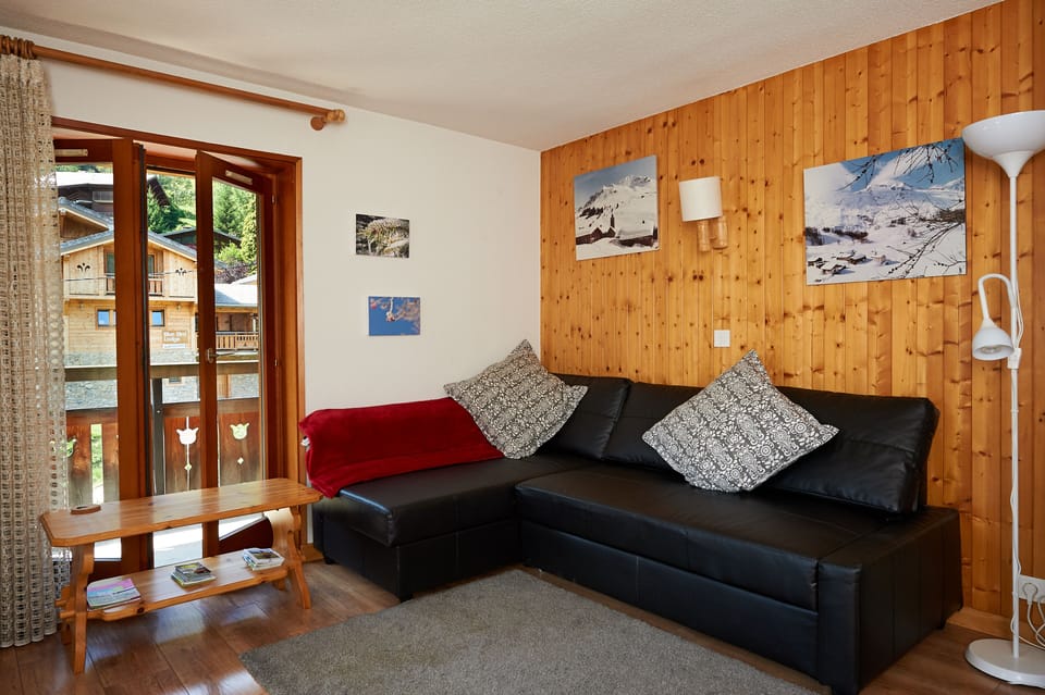 Living area with sofa-bed