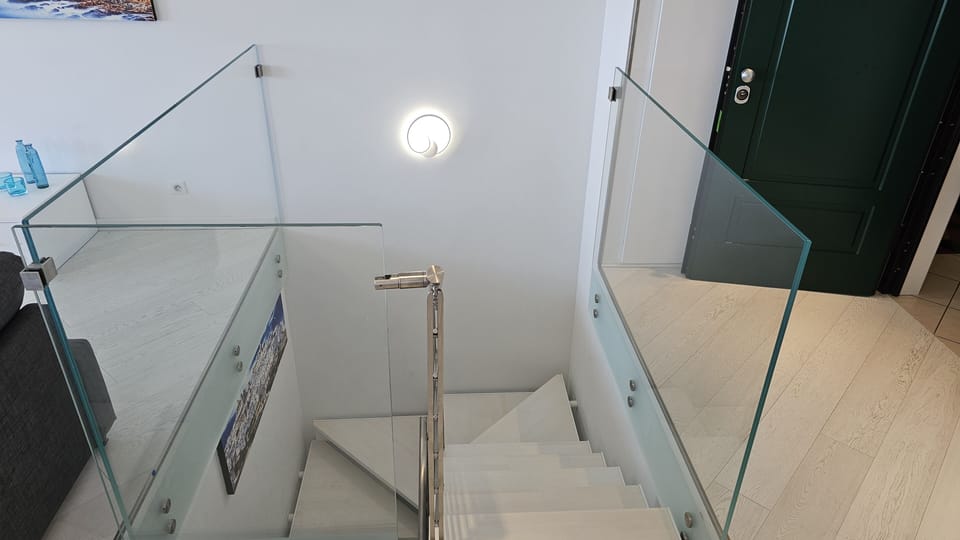 Stairs to the sleeping area