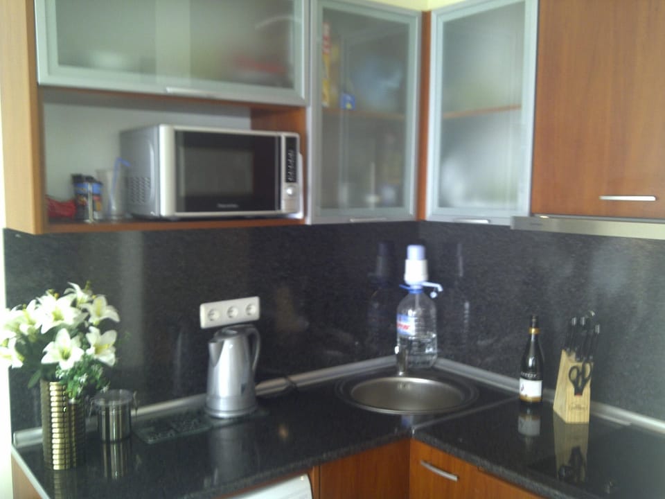 Lovely kitchen with  hob and extractor / Microwave / Washing machine /fridge 
