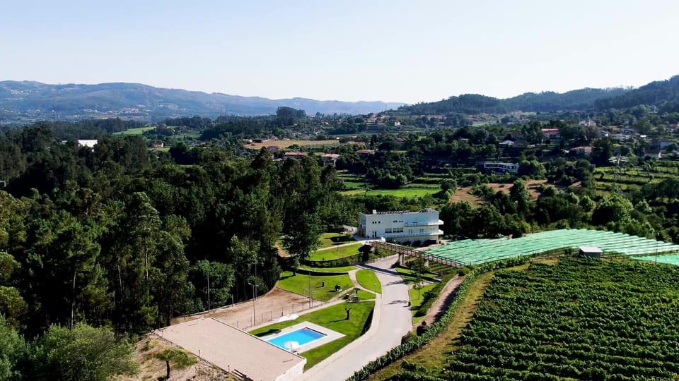 vista aérea da quinta