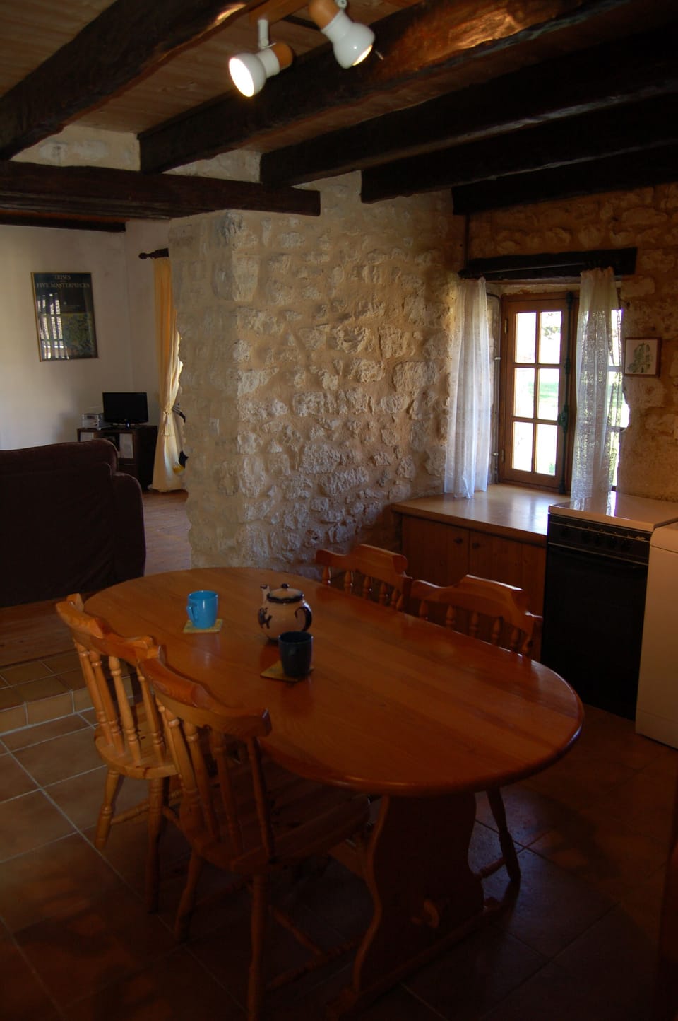 The dining area