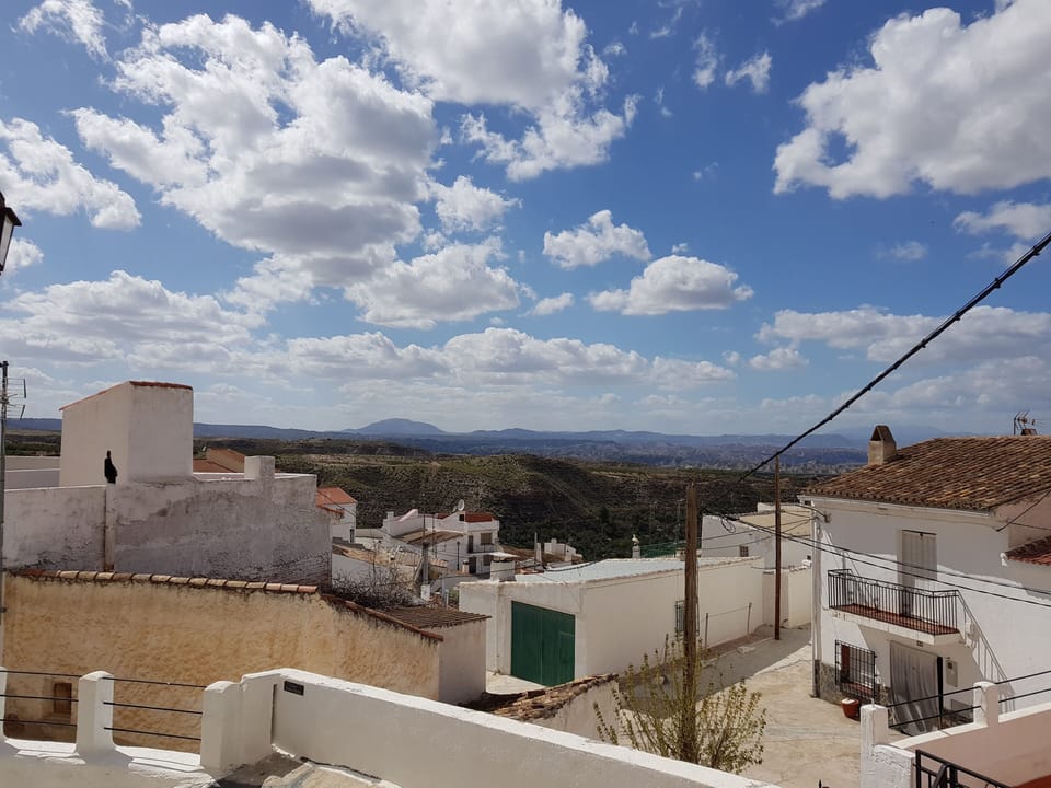 Village / mountain view from roof terrace 